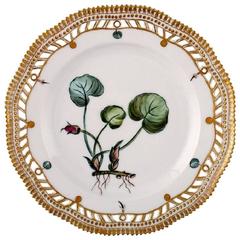 Royal Copenhagen Flora Danica Pierced Plate