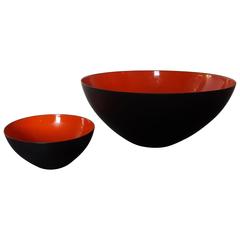 Pair of Original Herbert Krenchel 1954 Designed 'Krenit' Bowls