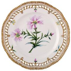 Royal Copenhagen Flora Danica Pierced Plate