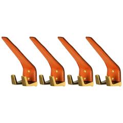 Charming Four Coat Hooks by Hertha Baller, Vienna, 1960