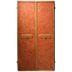 Pair of Italian Lacquered Wood Doors 10
