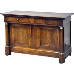 19th Century French Empire style Buffet in Walnut