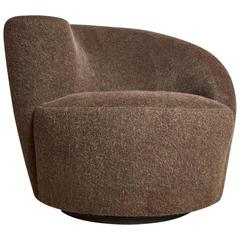 Vladimir Kagan Nautilus Swivel Chair for Directional, Restored