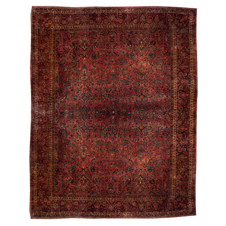 Early 20th Century Saruk Carpet