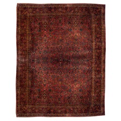 Antique Early 20th Century Saruk Carpet