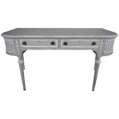 French Louis XVI-Style Painted Dressing Table 11
