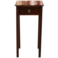 English Square Mahogany Side Table