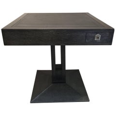 Secessionist Game Table in Gray Cerused Oak