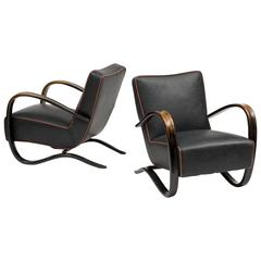 Pair of Armchairs by Jindrich Halabala, 1930s