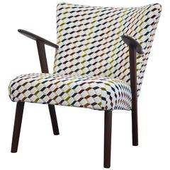 Vintage Re-Upholstered Club Chair, Denmark, 1960s