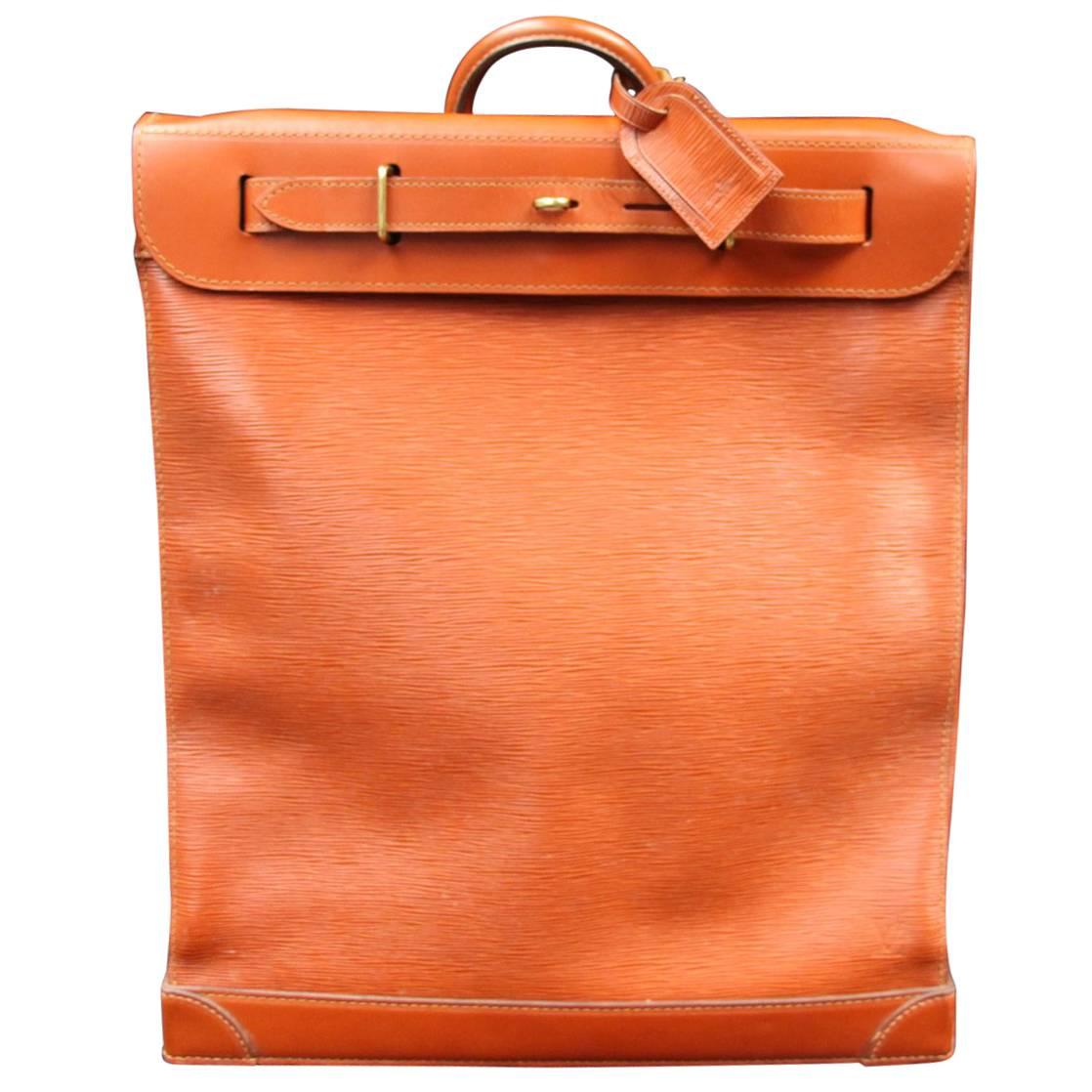 Louis Vuitton Steamer Bag Epi Leather, Golden Brown Color