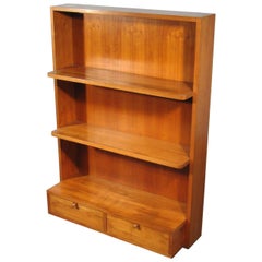 Solid Cherrywood Bookcase, Italy, circa 1950-1960