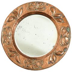 Diminutive Round Copper Mirror 8