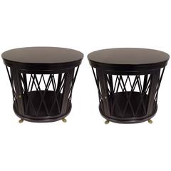 Pair of Large French Modern Neoclassical Side Tables /Consoles by Maison Jansen 4