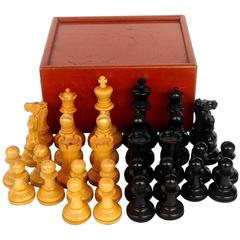 Staunton Chess Set, circa 1900