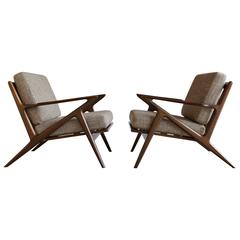 Pair of Z Chairs by Poul Jensen for Selig