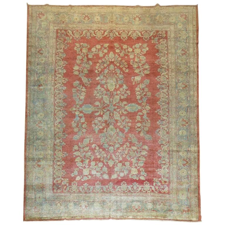 shabby chic persian sarouk carpet for sale at 1stdibs shabby chic persian sarouk carpet for sale at 1stdibs