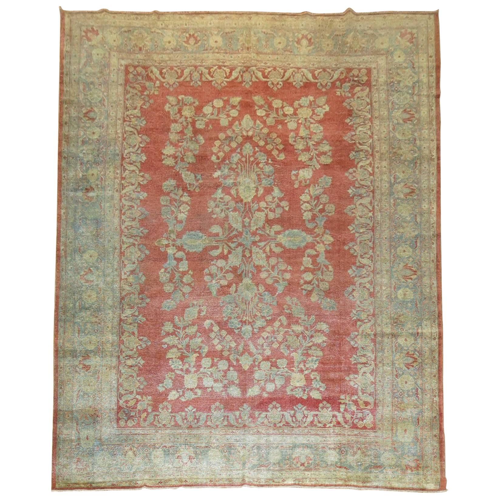 Decorative Persian Sarouk Carpet For Sale