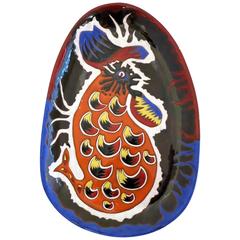 Vintage Jean Lurcat Platter, Ceramic, 1950