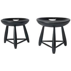 Pair of "Mocho" Stools by Sergio Rodrigues