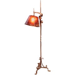 1920s Spanish Revival Floor Lamp with Intriguing Design