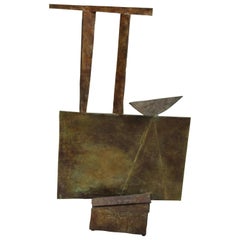 Bronze Brutalist Sculpture