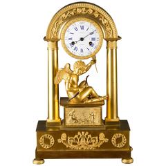 French Charles X Ormolu Mantel Clock