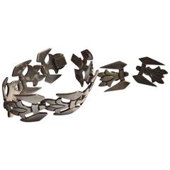 Taxco Silver Earring and Bracelet Set 4