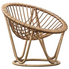 Bamboo and Rattan Wicker Work Chair