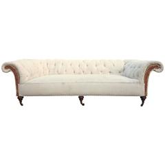 Huge Victorian Antique Chesterfield Sofa Made by Howard and Sons of London