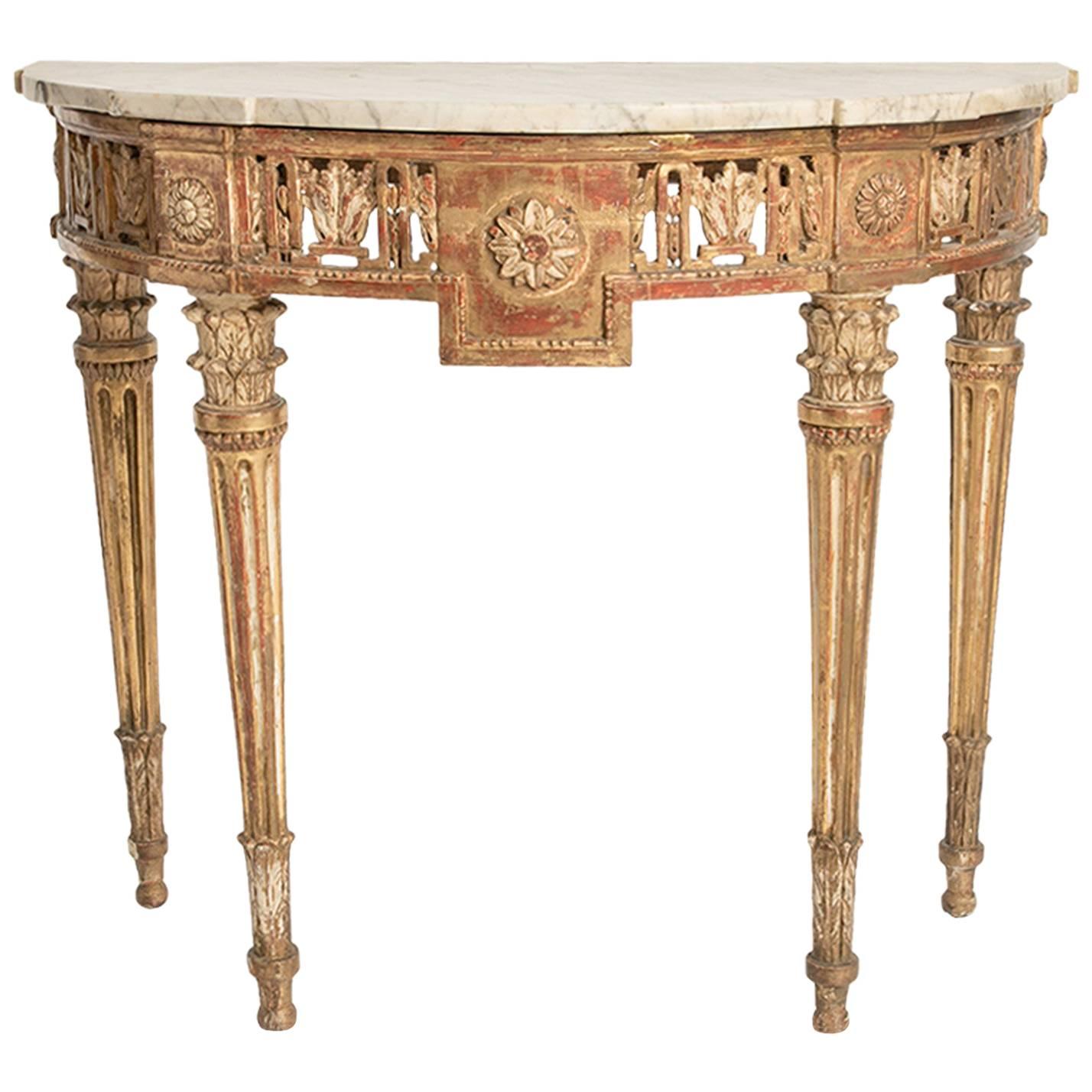 Marble-Top Console