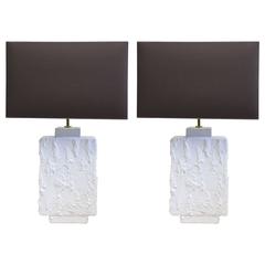 Pair of French Plaster Table Lamps in Spirit of Alberto and Diego Giacometti 12