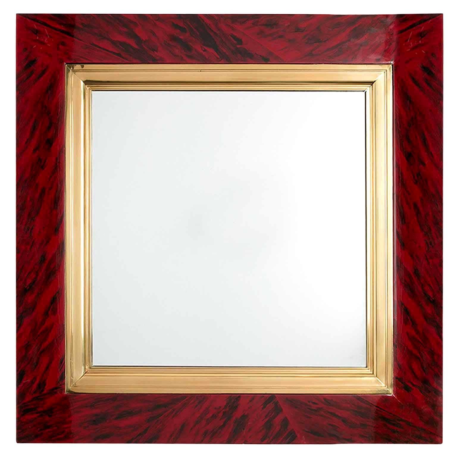 Faux Tortoise Shell Mirror For Sale