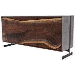 PW Signature Credenza by Patrick Weder in Walnut and Concrete 1