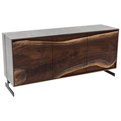 PW Signature Credenza by Patrick Weder in Walnut and Concrete 2