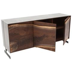 PW Signature Credenza by Patrick Weder in Walnut and Concrete 5