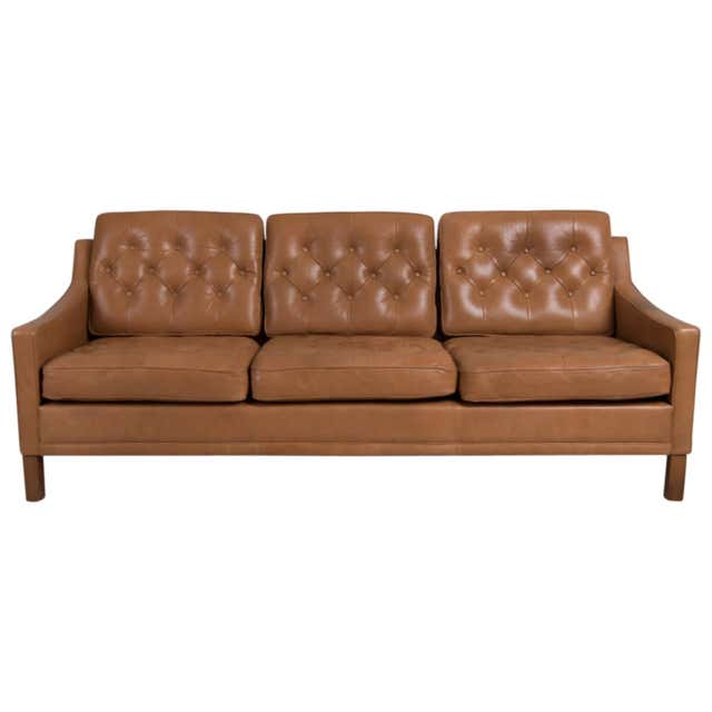 20th Century Leather Sofa by Ope Möbler at 1stDibs