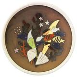 Grand bol Art Déco rare « Under the Sea » de Thomson pour Upsala Ekeby