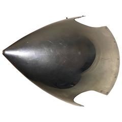 Art Deco Aluminum Airplane Nose Cone Wall Sculpture