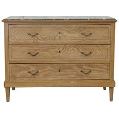 Vintage French Chest of Drawers with Marble Top