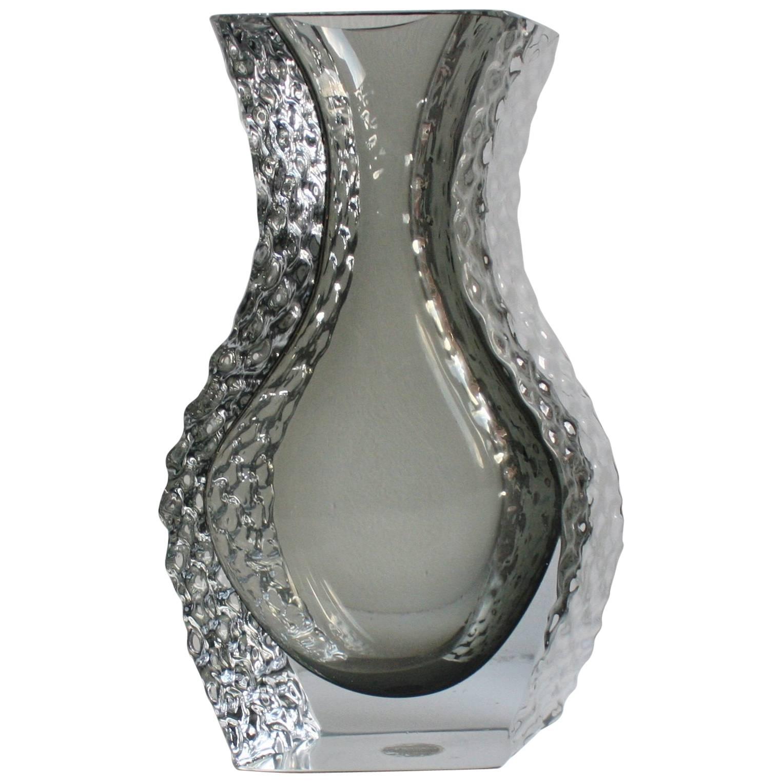 Mandruzzato Murano Art Glass Vase by Cavagnis For Sale