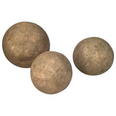 Graduated Faux Stone Garden Spheres