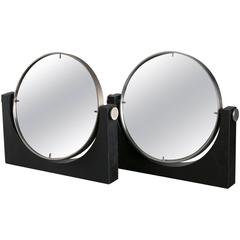 Pair of Italian 1970s Slate Table Mirrors 10