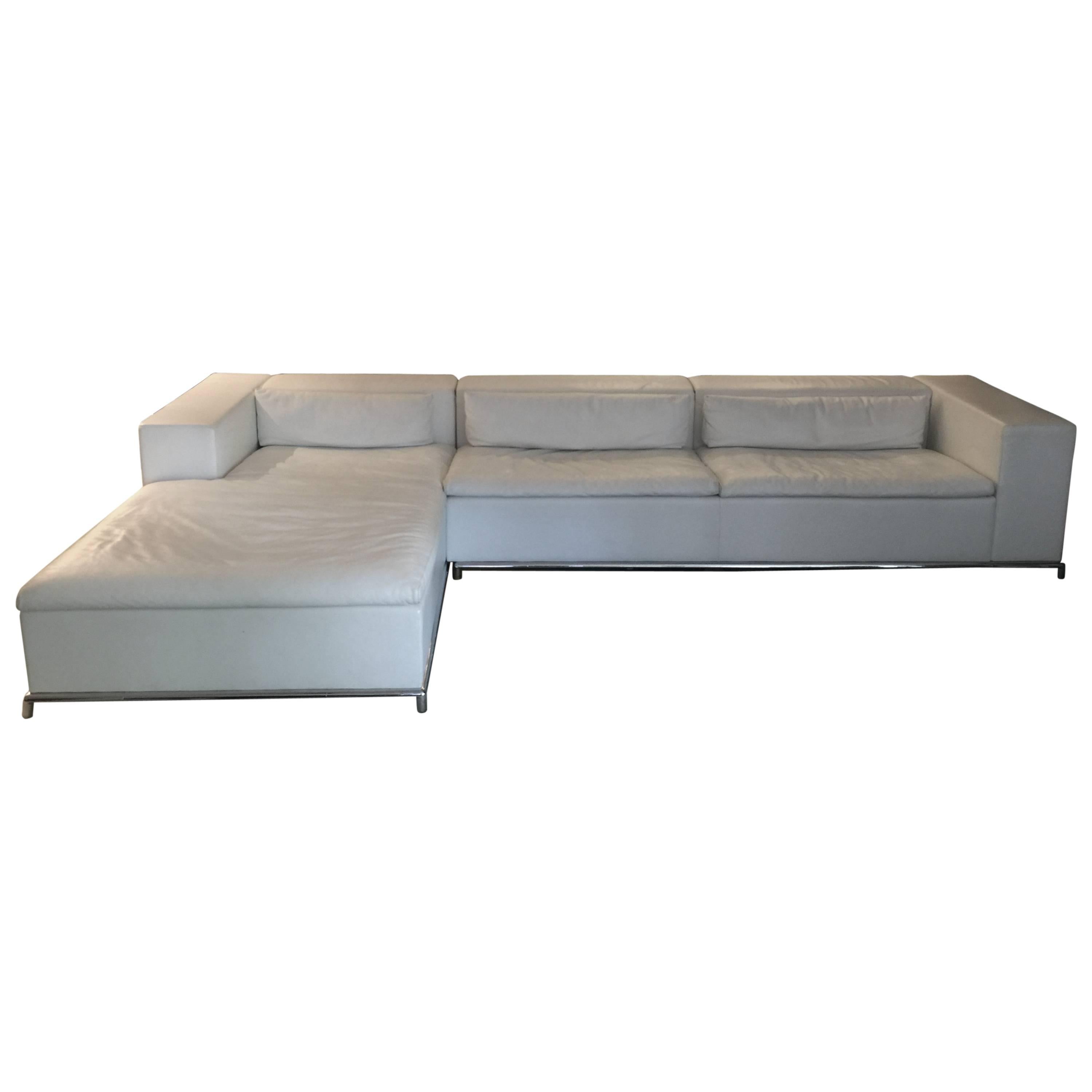 DS-7 for De Sede Modular White Leather Sectional by Antonella Scarpitta