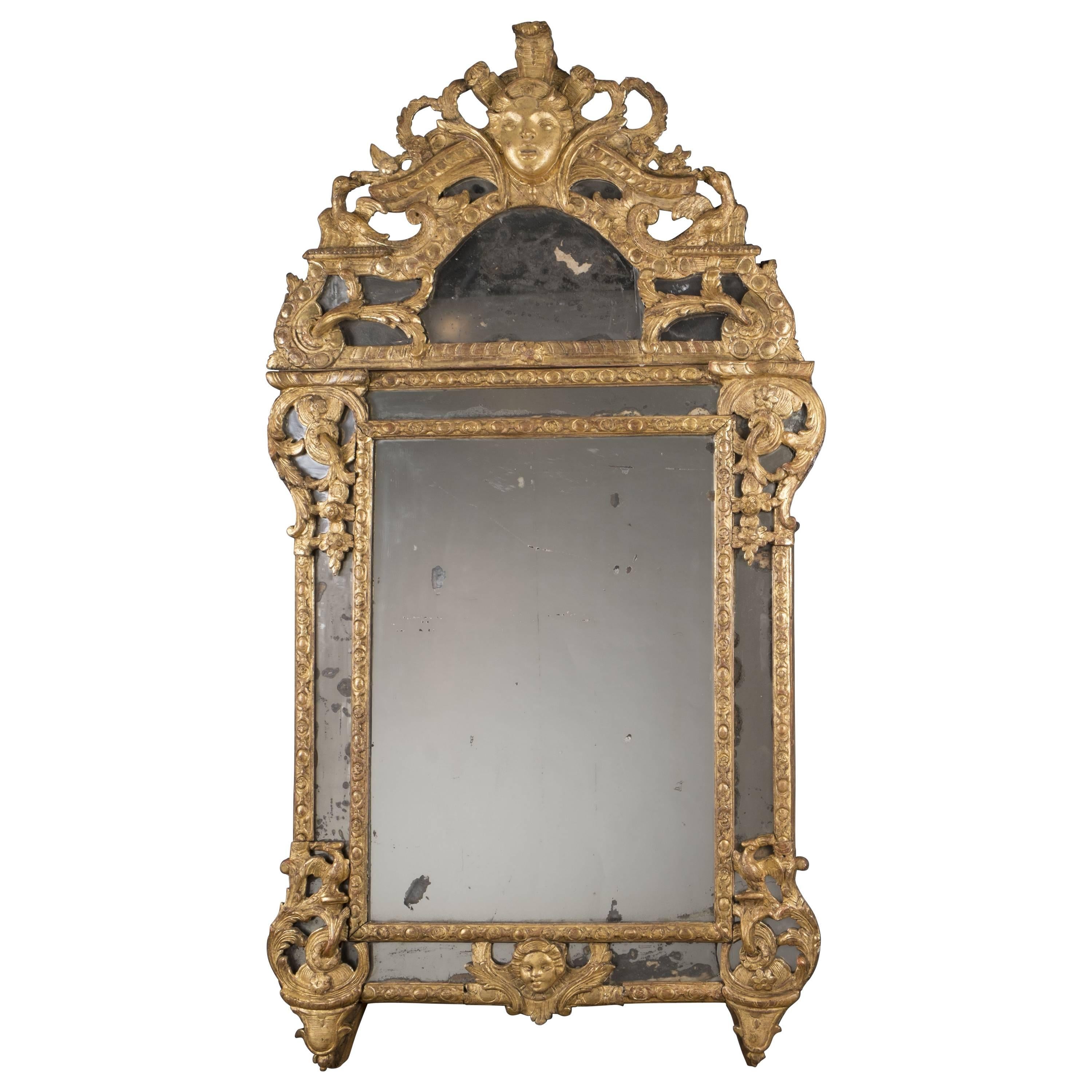 French Regency Giltwood Mirror