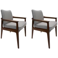 Vintage 1950 Sigvard Bernadotte by France & Son Pair of Chairs
