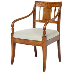 Danish Empire Open Armchair, Early 19th Century 2