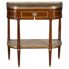 Antique French Marble-Top Table in the Manner of Gabriel Viadot