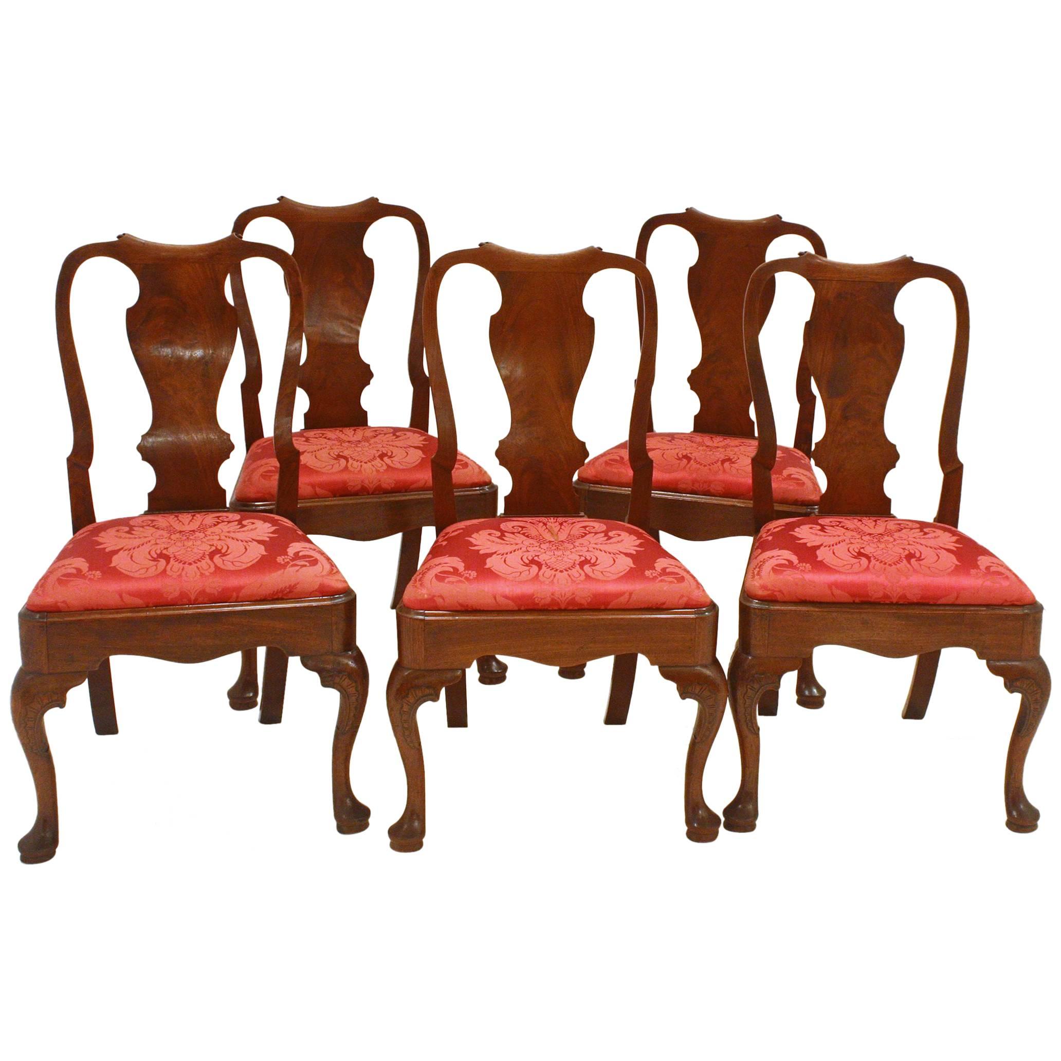 George II Side Chairs/Group of Five