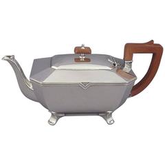 Art Deco Sterling Silver Teapot